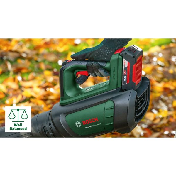 Повітродувка акумуляторна Bosch AdvancedLeafBlower 36V-750, 1 акб 36V 2 Ah (06008C6000)
