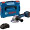 Акумуляторна кутова шліфмашина Bosch GWS 18V-11 S Professional з акб GBA 18V 5 Ah та з/п GAL 1880 CV, в L-BOXX 136 (06019N4003)