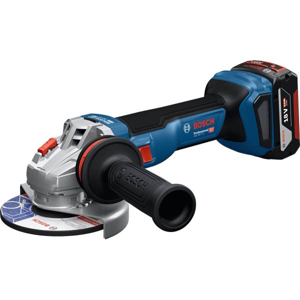 Акумуляторна кутова шліфмашина Bosch GWS 18V-11 S Professional з акб GBA 18V 5 Ah та з/п GAL 1880 CV, в L-BOXX 136 (06019N4003)