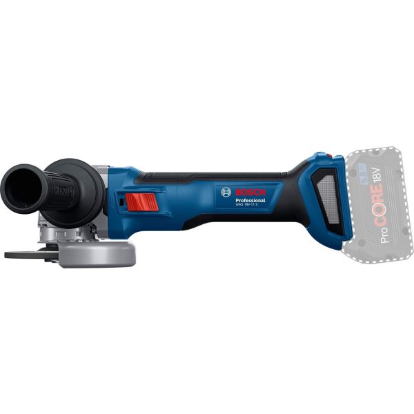 Акумуляторна кутова шліфмашина Bosch GWS 18V-11 S Professional з акб GBA 18V 5 Ah та з/п GAL 1880 CV, в L-BOXX 136 (06019N4003)
