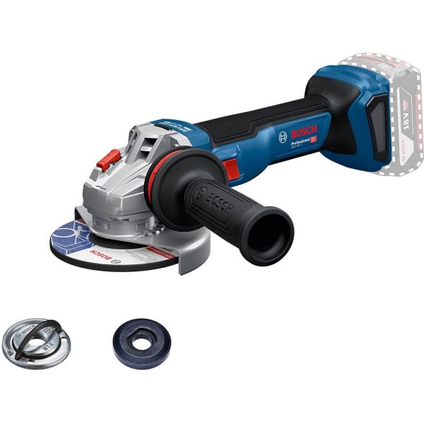Акумуляторна кутова шліфмашина Bosch GWS 18V-11 Professional з 2 акб GBA 18V 5 Ah та з/п GAL 1880 CV, в L-BOXX 136 (06019N4103)