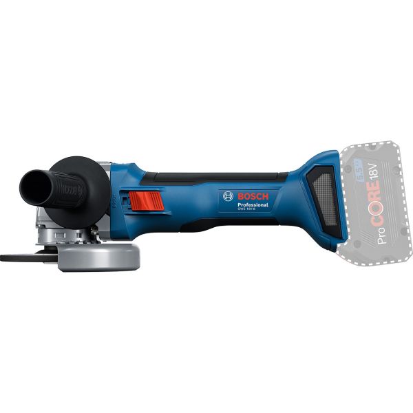 Акумуляторна кутова шліфмашина Bosch GWS 18V-8 Professional з 2 акб GBA 18V 5 Ah та з/п GAL 18V-40, в L-BOXX 136 (06019N9003)