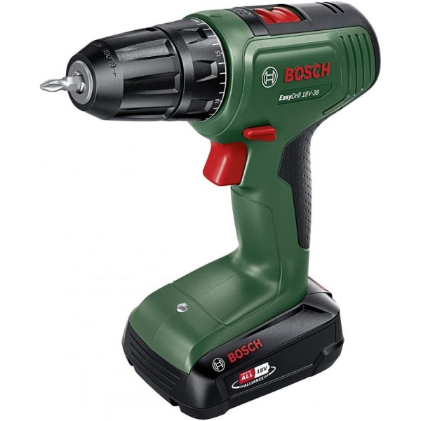 Акумуляторний дриль-шуруповерт Bosch Easydrill 18V-38 з 1 акб 2.0Ah, з/п AL 18V-20 в кейсі (06039D8003)