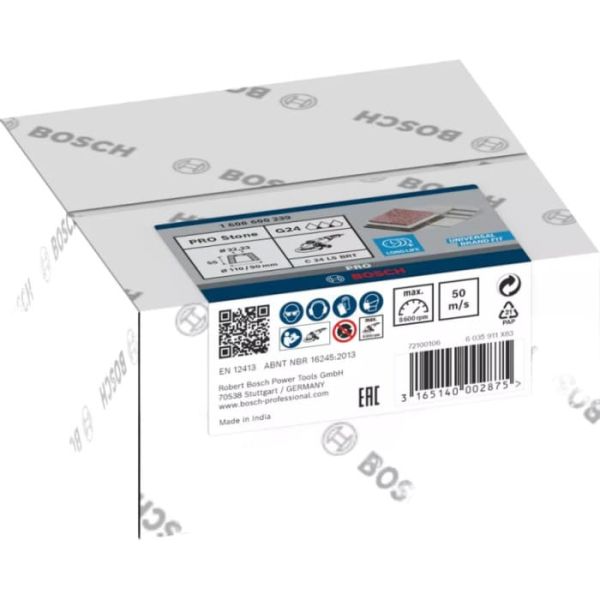 Конічний шліфувальний круг Bosch PRO Stone 110х55х22.23 мм, G24 (1608600239)