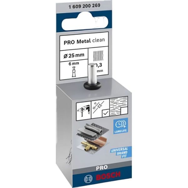 Зачисна щітка Bosch PRO Metal Clean 25х0.3 мм (1609200269)