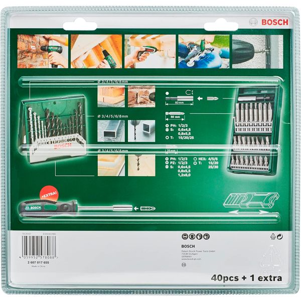 Набір приладдя Bosch Mini-X-Line, 41 шт (2607017655)