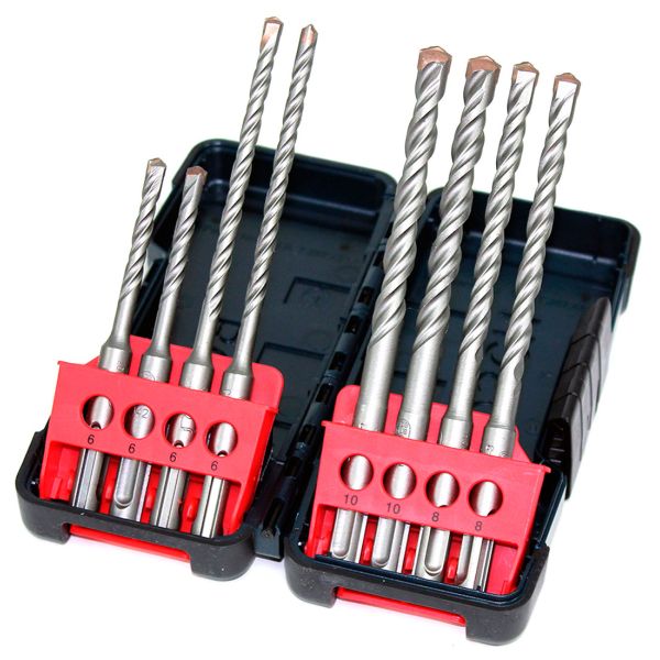 Набір бурів Bosch Tough Box SDS-plus-3, 6-10 мм, 8 шт (2607019902)