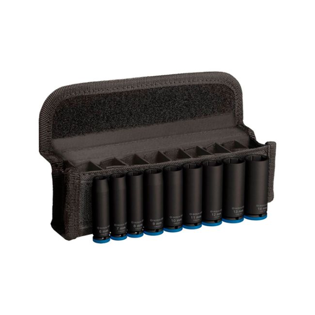 Набір ударних торцевих головок BOSCH PRO Deep 9шт1/4" 50мм (2608003035)