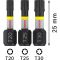 Набір біт Bosch Pro Torx Impact Set T25/30/40, 25 мм, 3 шт (2608522479)