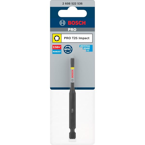 Біта Bosch Pro Torx Impact T25, 90 мм (2608522536)
