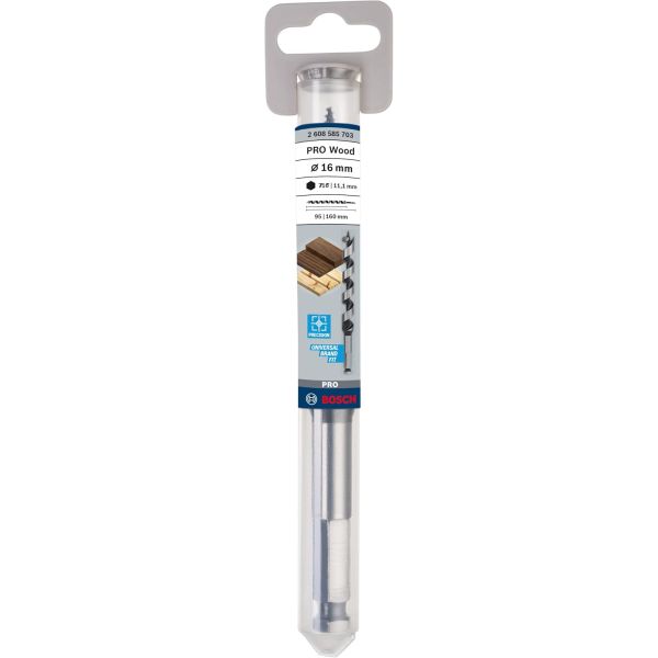 Свердло гвинтове Bosch PRO Wood, 16x95x160 мм (2608585703)