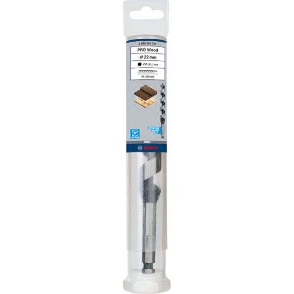 Свердло гвинтове Bosch PRO Wood, 22x95x160 мм (2608585706)