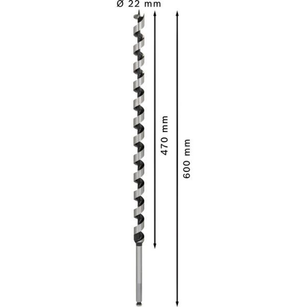 Свердло гвинтове Bosch PRO Wood, 22х470х600 мм (2608585722)