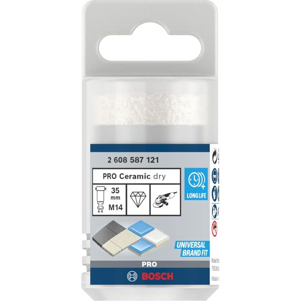 Алмазне свердло Bosch PRO Ceramic dry 35x35xM14 (2608587121)