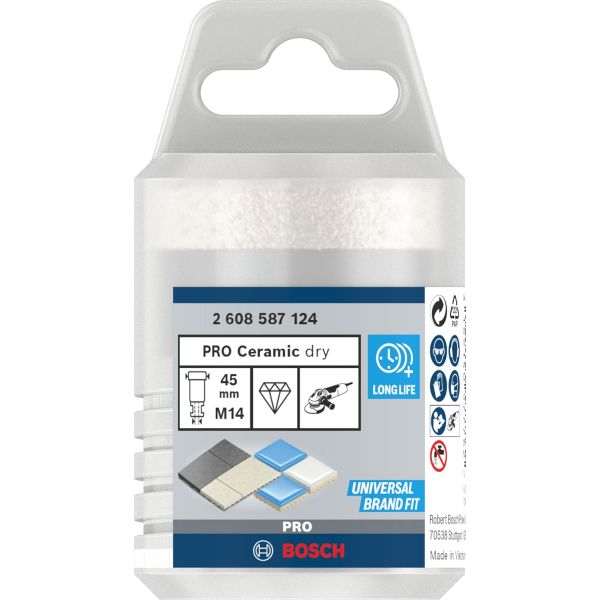 Алмазне свердло Bosch PRO Ceramic dry 45x35xM14 (2608587124)