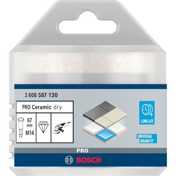Алмазне свердло Bosch PRO Ceramic dry 67x35xM14 (2608587130)