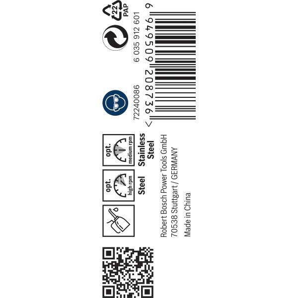 Спіральне свердло Bosch PRO Stainless Steel HSS-Co 3.4x39x70 мм, 10 шт (2608588089)