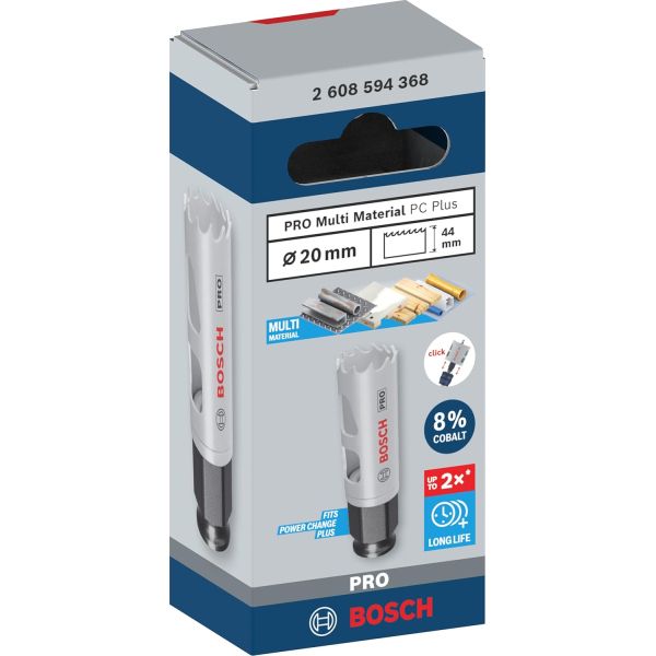 Коронка універсальна Bosch PRO Multi Material PC Plus 20 мм (2608594368)