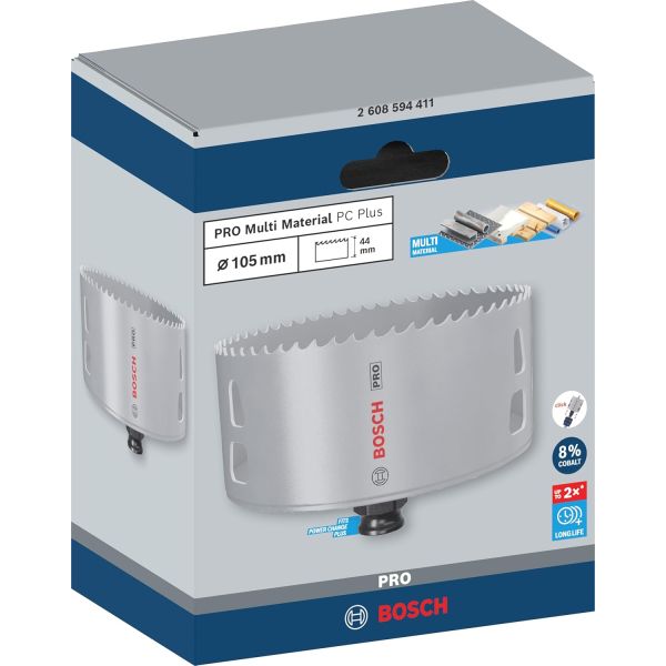 Коронка універсальна Bosch PRO Multi Material PC Plus 105 мм (2608594411)