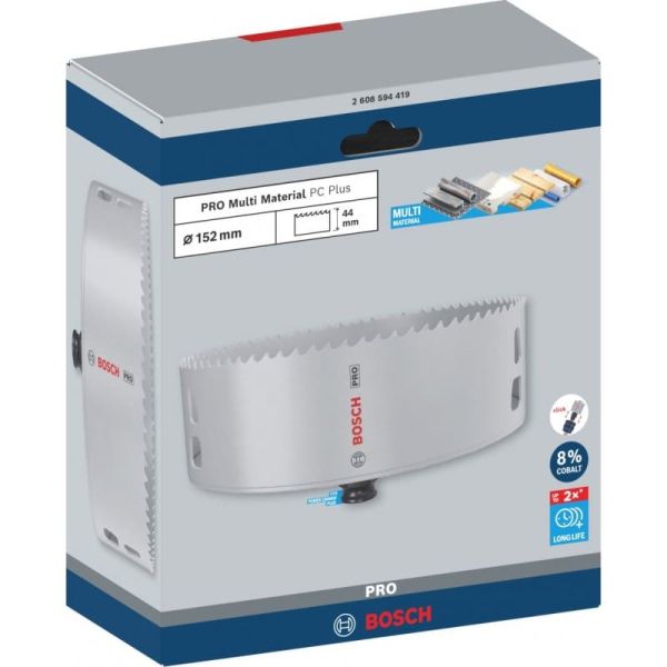 Коронка універсальна Bosch PRO Multi Material PC Plus, 152x44 мм (2608594419)