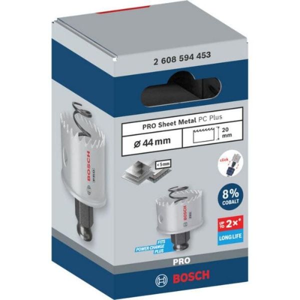 Коронка по металу Bosch PRO Sheet Metal PC Plus, 44x20 мм (2608594453)