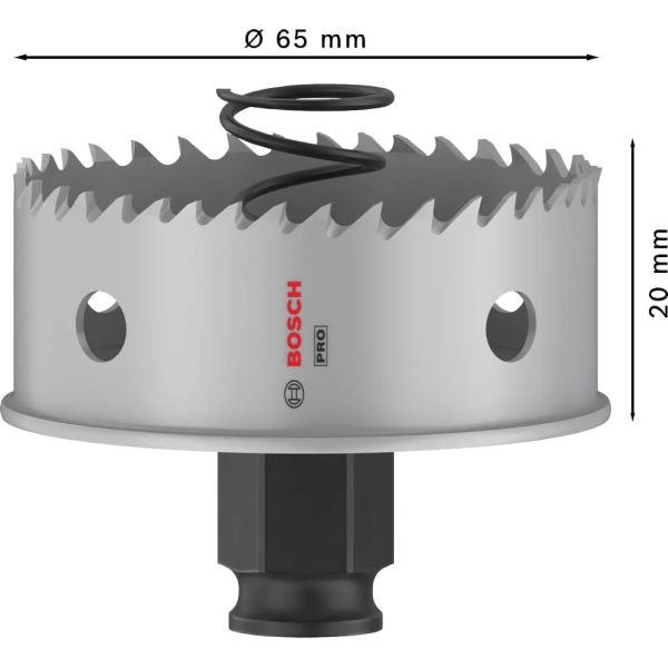 Коронка по металу Bosch PRO Sheet Metal PC Plus, 65x20 мм (2608594460)