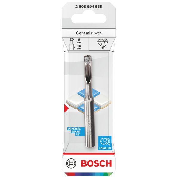 Свердло алмазне Bosch Ceramic wet Drill Bit, 8x10x30 мм (2608594555)