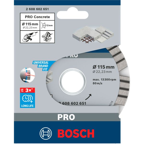 Алмазний круг Bosch Best for Concrete 115x22.23x2.2x12 мм (2608602651)