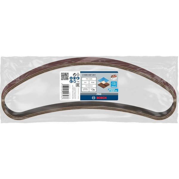 Шліфувальна стрічка Bosch Pro X440, 75x533 мм, G180, 10 шт (2608607261)