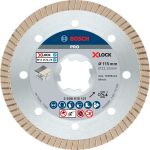 Алмазний диск Bosch X-Lock Best for Ceramic Extraclean Turbo 115x22,23x1,4x7 мм (2608615131)