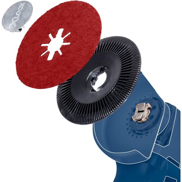 Шліфувальний круг фібровий Bosch X-Lock R444 Expert for Metal 125 мм, G80 (2608619174)
