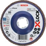 Шліфкруг складчастий Bosch X571 Best for Metal 125 мм G80 прямий (2608619211)