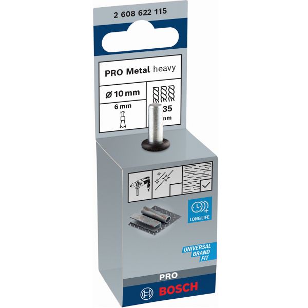 Торцева щітка Bosch PRO Metal heavy 10x0.35 мм прямий хвостовик (2608622115)