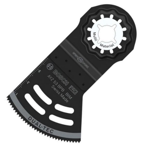 Занурювальне пиляльне полотно Bosch PRO AYZ 53 BPB Dual-Tec 53x40 мм, 10 шт (2608669116)