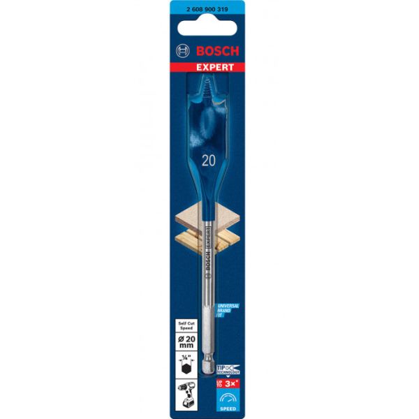 Свердло перове Bosch Expert Self Cut Speed, 20х100х152 мм (2608900319)