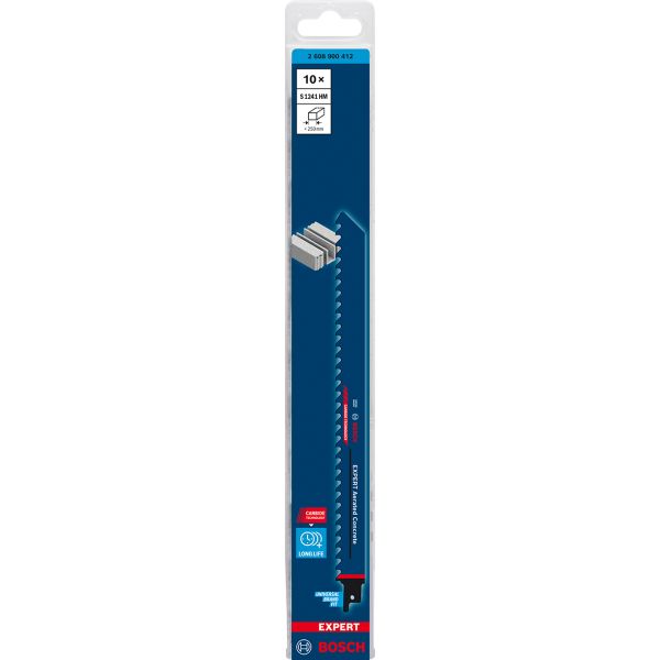 Пиляльне полотно Bosch Expert Aerated Concrete S 1241 HM, 300 мм, 10 шт (2608900412)