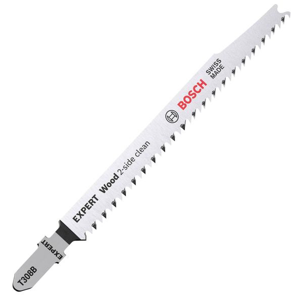Пиляльне полотно для лобзика Bosch T 308 B Expert Wood 2-Side Clean, 2.2х117 мм, 100 шт (2608900553)