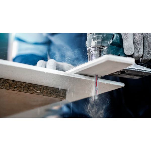 Пиляльне полотно Bosch Expert Fiber Plaster T341HM по гіпсокартону, 4.3x132 мм, 3 шт (2608900564)
