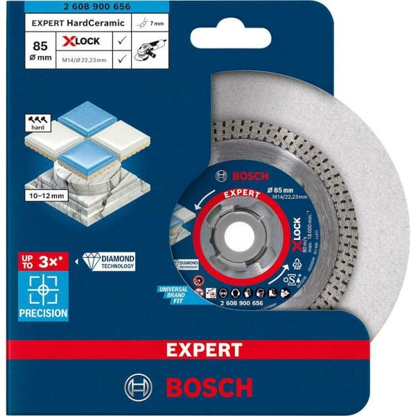 Алмазний диск Bosch Expert HardCeramic X-Lock 85x1.6x22.23 мм (2608900656)