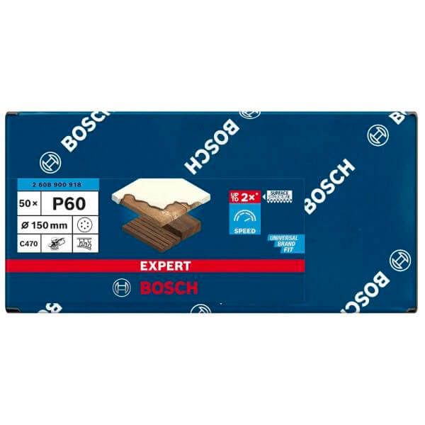 Шліфувальний лист Bosch Expert C470 150 мм, зерно 60, 50 шт (2608900918)