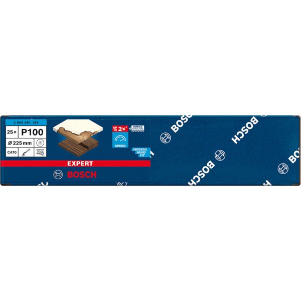 Шліфувальний лист Bosch Expert C470, зерно 100, 25 шт (2608901149)