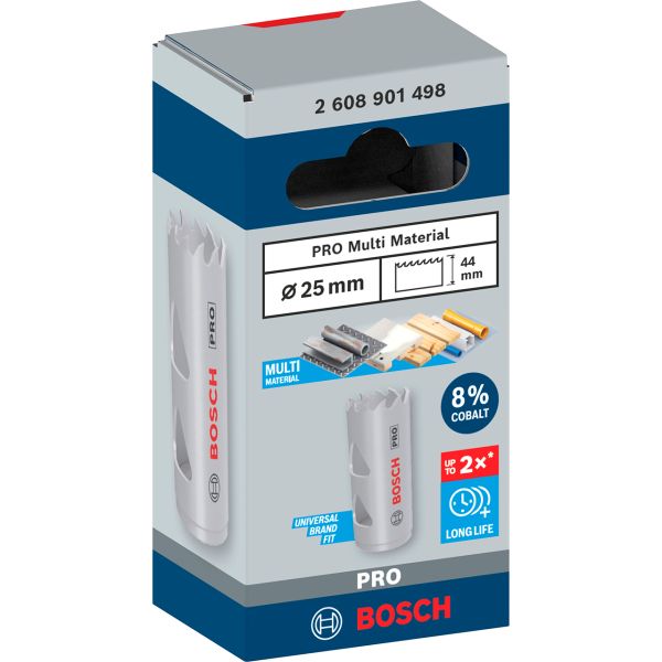 Коронка Bosch PRO Multi Material 25 мм з різьбленням (2608901498)