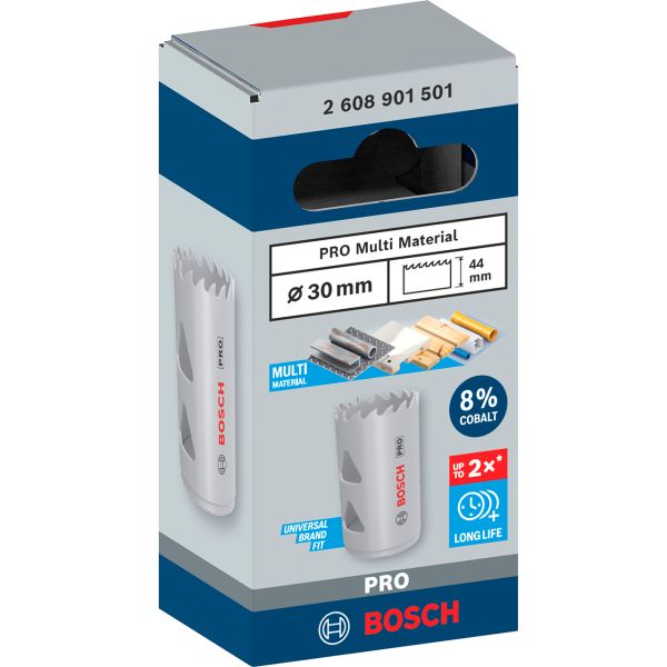 Коронка Bosch PRO Multi Material 30 мм з різьбленням (2608901501)