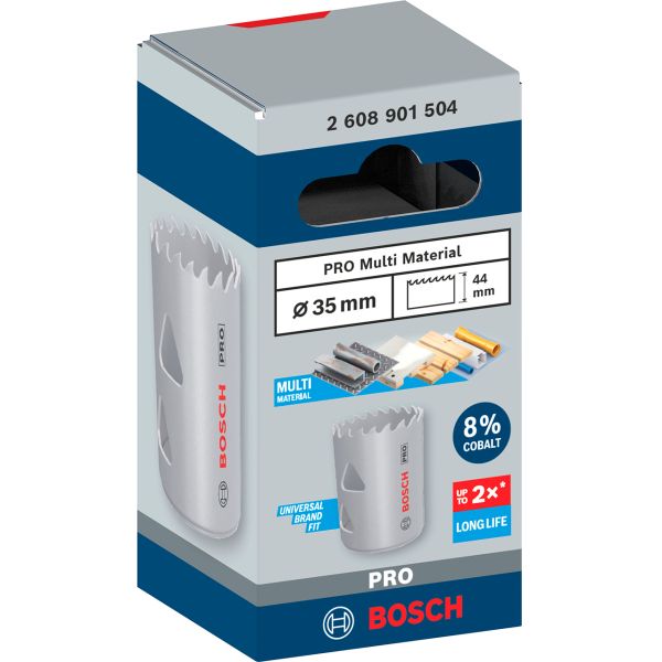 Коронка Bosch PRO Multi Material 35 мм з різьбленням (2608901504)