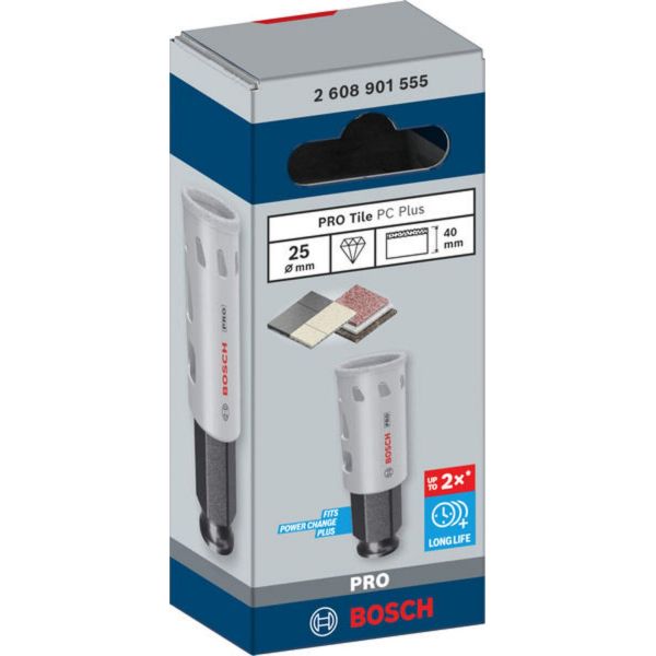 Коронка Bosch PRO Tile PC Plus, 25 мм, HS (2608901555)