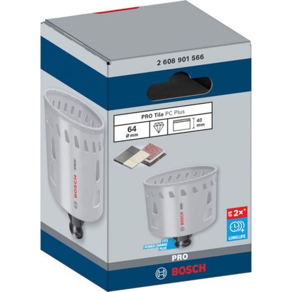 Коронка Bosch PRO Tile PC Plus, 64 мм, HS (2608901566)