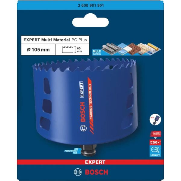 Коронка Bosch Expert Multi Material Power Change Plus Hole Saw 105х60 мм (2608901901)