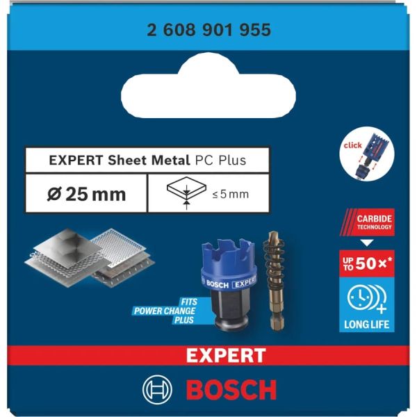 Коронка для листового металу Bosch Expert Sheet Metal PC Plus 25х5 мм (2608901955)