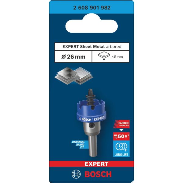 Коронка для листового металу Bosch Expert Sheet Metal 26х5 мм (2608901982)