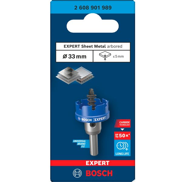 Коронка для листового металу Bosch Expert Sheet Metal 33x5 мм (2608901989)